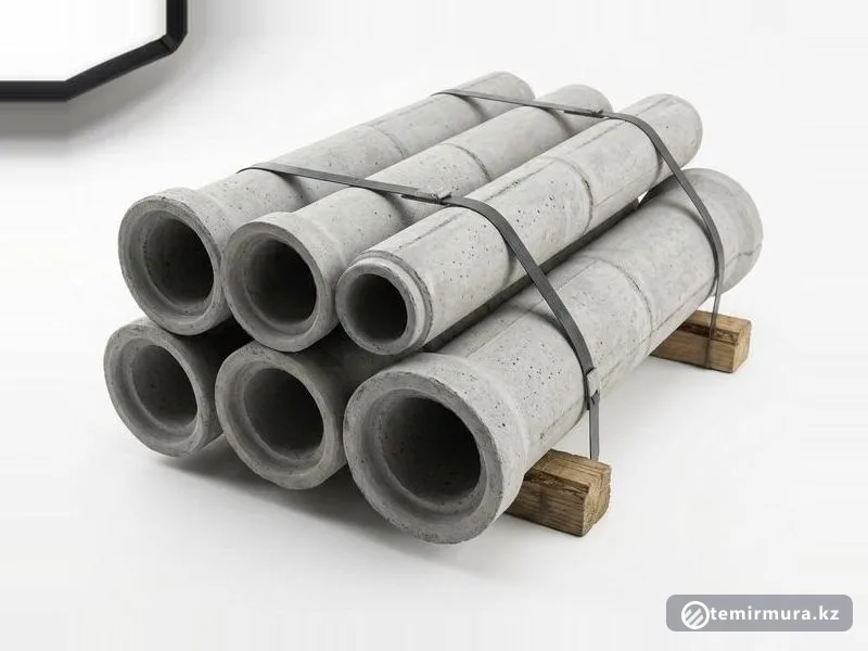 Труба бетонная ТС 200х120 мм — ⌀200×120 мм, склад TEMIR MURA